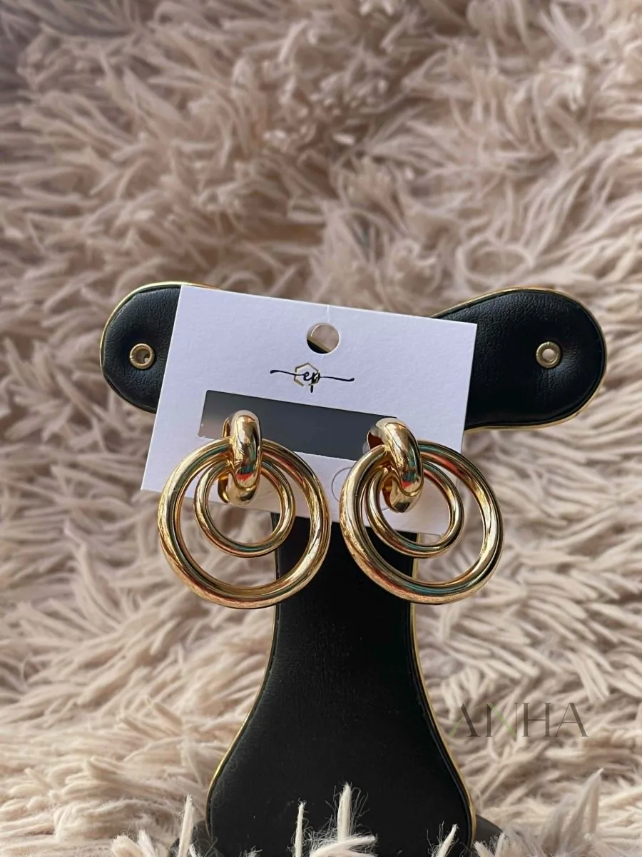 Golden Long hoop Earring